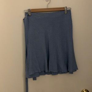 Brandy Melville Wrap Light Blue Flower Skirt - One Size